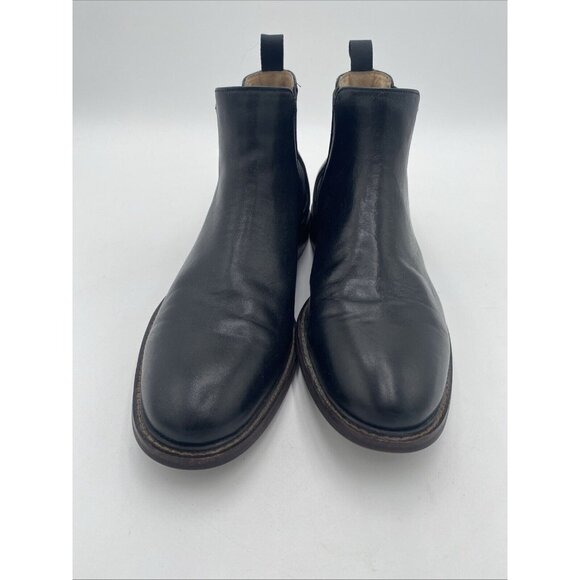 Men Aston Grey Black Leather Chelsea Boot Sz 9.5 Model 2705 Pagliaga Ankle Boots main image 9